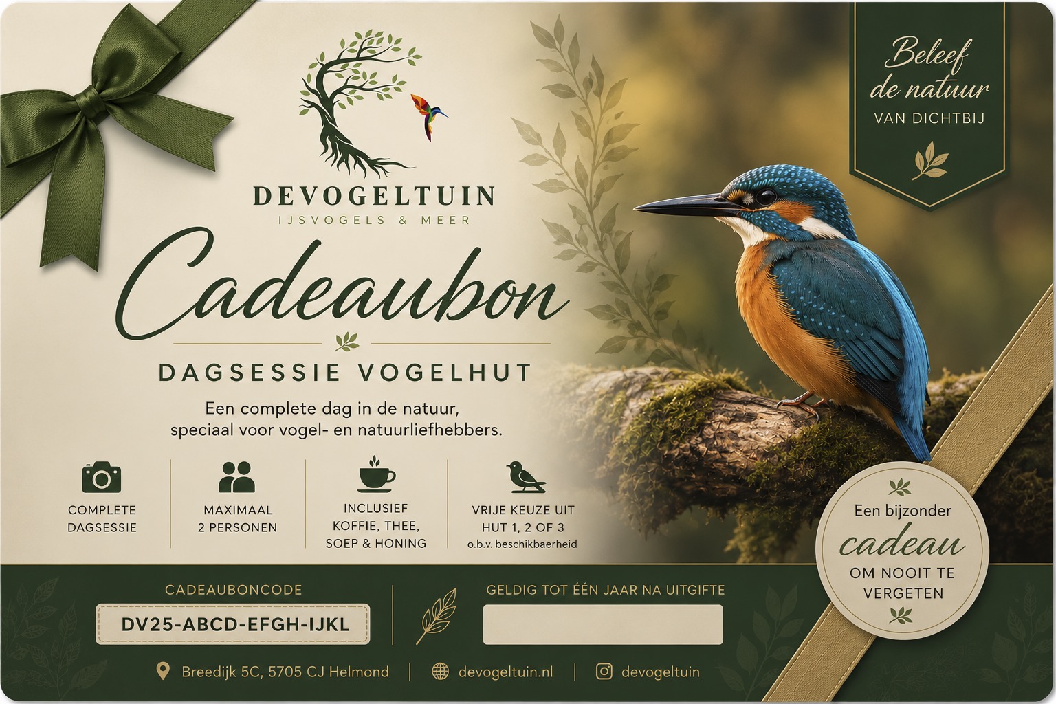 Cadeaubon De Vogeltuin